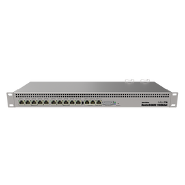 RB1100AHx4 Dude Edition, 13 Puertos Gigabit, Almacenamiento M.2 60GB para Base de Datos Dude