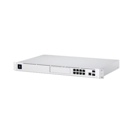UniFi OS Console: Dream Machine Pro, con 1 puerto WAN Gigabit RJ45, 1 puerto WAN 10G SFP+ / 8 puertos LAN Gigabit RJ-45, y una bahía de HDD 3.5
