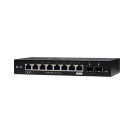 EdgeSwitch 10X Administrable de 8 Puertos Gigabit, PoE Passthrough + 2 Puertos SFP
