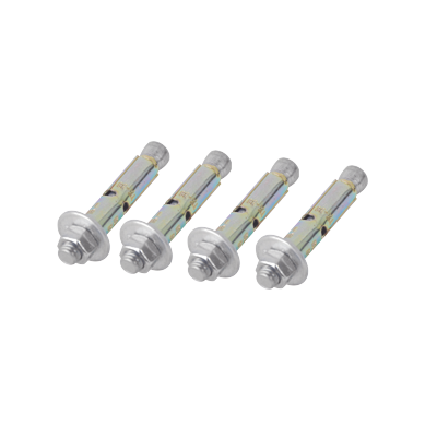 Kit de 4 Piezas de Taquete Tipo Barrenancla con Tornillo de 3/8