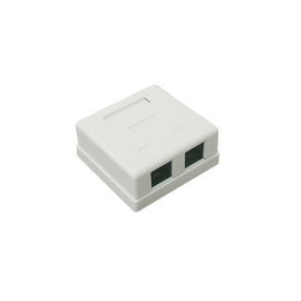 Caja de pared con Jack UTP Cat5e y Jack RJ11 telefónico Caja de pared con Jack UTP Cat5e y Jack RJ11 telefónico