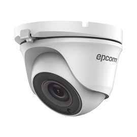 Turret TurboHD 4 Megapíxeles / Gran Angular 100° de visión / Lente 2.8 mm / Exterior IP66 / IR EXIR 20 mts / TVI-AHD-CVI-CVBS