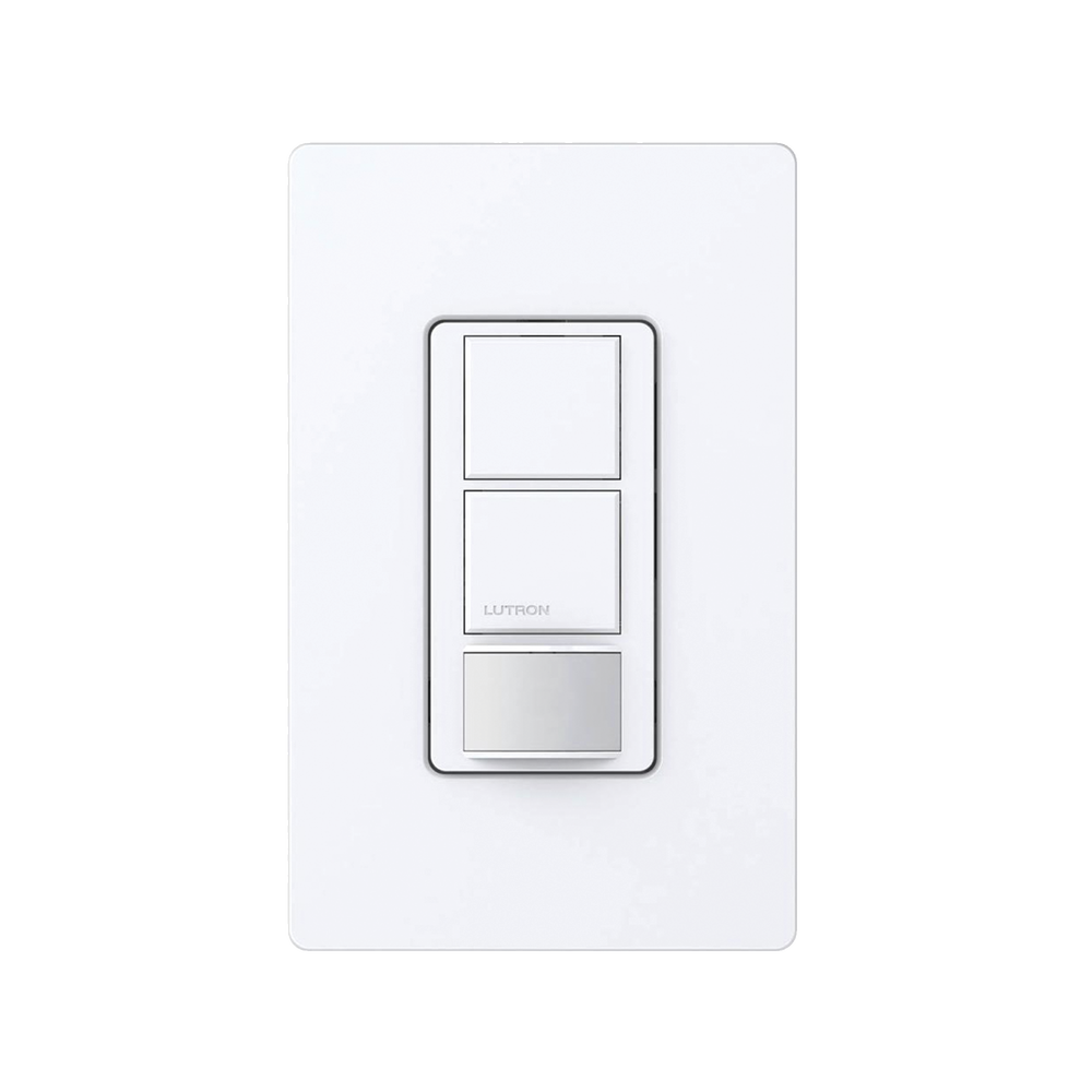 Switch on/off / Linea Maestro doble circuito, sensor de ocupación, un solo polo, no requiere neutro, 120-227v
