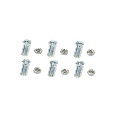 Paquete de 6 tornillos y tuercas de acero inoxidable 1/2 x 3 1/2”. Paquete de 6 tornillos y tuercas de acero inoxidable 1/2 x 3 1/2”.
