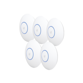 Paquete de 5 Access Point UniFi HD 802.11ac Wave 2 MU-MIMO 4X4 para alta densidad de usuarios, hasta 500 usuarios WiFi (Sin PoE´s)