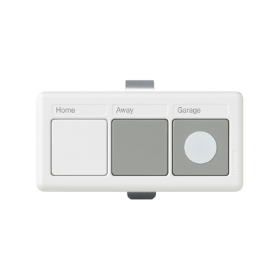 (RadioRA2) Control remoto para iluminación y puertas de garage, uso en visera de automóvil, integrelo con RRDVCRXWH