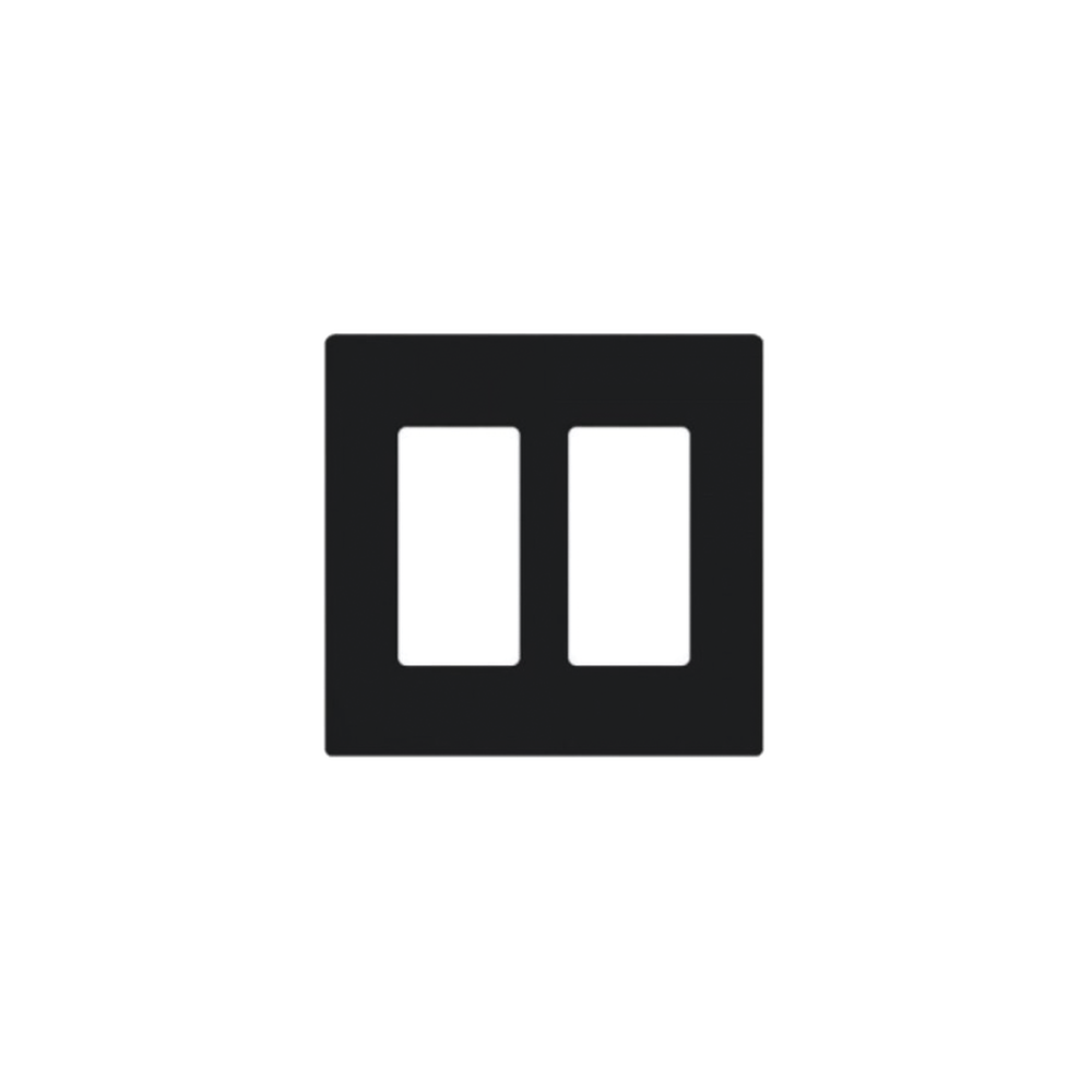 Placa de pared 2 espacio, para atenuador (dimmer), switch ó control remoto PICO inalámbrico.