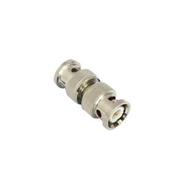 Adaptador tipo barril para 75 Ohm, de conector BNC macho a BNC macho, Níquel/ Oro/ Teflón. Adaptador tipo barril para 75 Ohm, de conector BNC macho a BNC macho, Níquel/ Oro/ Teflón.