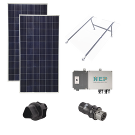 Kit Solar para Interconexión de 550 W de Potencia, 127 Vca con Microinversores y Paneles Policristalinos.