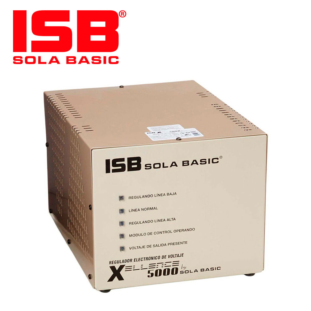 REGULADOR ELECTRONICO DE VOLTAJE DE ALTA PRECISION SOLA BASIC XELLENCE XL-13-250 MONOFASICO 5000 VA (F-N-TIERRA).RANGO DE PROTECCION DE 90 A 147 VCA.TABLILLA DE CONEXIONES PARA ENTRADA Y SALIDA DE VOLTAJE Y 2 CONTACTOS.INDICADOR LUMINOSO REGULADOR ELECTRONICO DE VOLTAJE DE ALTA PRECISION SOLA BASIC XELLENCE XL-13-250 MONOFASICO 5000 VA (F-N-TIERRA).RANGO DE PROTECCION DE 90 A 147 VCA.TABLILLA DE CONEXIONES PARA ENTRADA Y SALIDA DE VOLTAJE Y 2 CONTACTOS.INDICADOR LUMINOSO