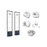 Kit de Arcos EAS para Protección de Ropa, Botellas, con Accesorios RX, TX 8.2 MHz hasta 1.8 m