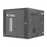 Gabinete PanZone de Montaje en Pared, de 19in, Puerta con Ventana de Seguridad, 12 UR, 762mm de Profundidad, Color Negro