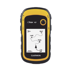 GPS portátil eTrex10 con mapa base precargado.