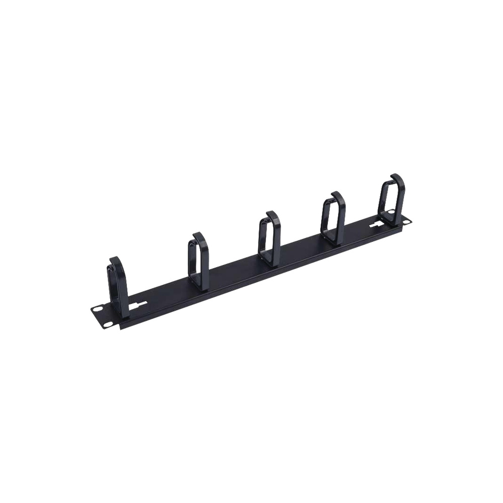 Organizador de cables con 5 anillos, 1U, 19