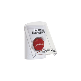 Botón Multipropósito, Texto Salida De Emergencia, Llave para Restablecer, Bocina Integrada De Alarma, Tapa De Policarbonato, 2 Relevadores forma C, Interior