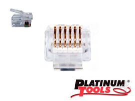 CONECTOR EZ-RJ12/11 PLATINUM TOOLS 1 PIEZA 100026C