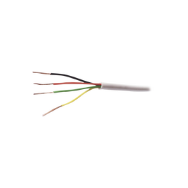 Bobina de 152 metros de cable, 22 AWG ,4 Conductores de Color Blanco,tipo CM-CL2, para aplicaciones de alarmas