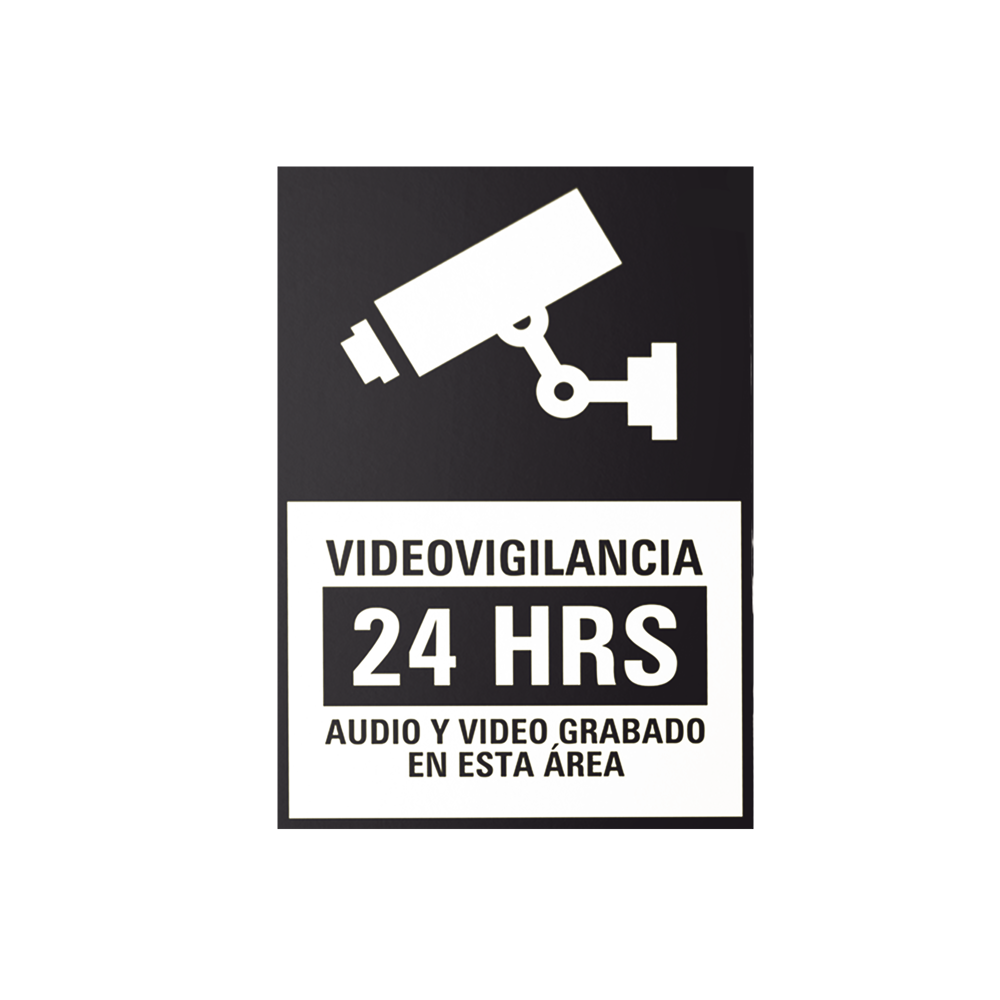 Cartel Videovigilancia 24 h