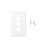 Placa de pared de 3 puertos, Keystone, Color Blanco