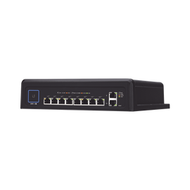 Switch industrial UniFi PoE de 10 puertos Gigabit (8 x 802.3bt y 2 x Ethernet) para temperaturas extremas