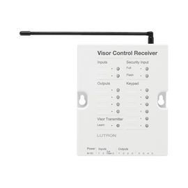 (RadoiRA2) Receptor de control para puertas de garage, regulador de iluminación. 120V, 4 salidas de relay y 2 entradas. Complementar con RRMAIN de RadioRa2 Lutron.