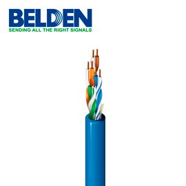 CABLE UTP CAT5E BELDEN 1583A 0063000 FORRO PVC AZUL CMR 4 PARES 200 MHZ CALIBRE 24AWG 100% COBRE USO INTERIOR IDEAL PARA INSTALACIONES DE SEGURIDAD, CCTV, VIDEO, DATOS REDES ETHERNET CARRETE 3000 PIES 914.4 METROS CABLE UTP CAT5E BELDEN 1583A 0063000 FORRO PVC AZUL CMR 4 PARES 200 MHZ CALIBRE 24AWG 100% COBRE USO INTERIOR IDEAL PARA INSTALACIONES DE SEGURIDAD, CCTV, VIDEO, DATOS REDES ETHERNET CARRETE 3000 PIES 914.4 METROS
