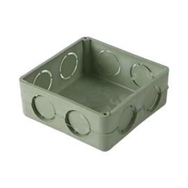 Caja cuadrada de 1  para instalaciones con tuberia PVC Conduit pesado