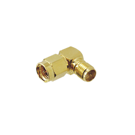 Adaptador en Angulo Recto de conector SMA Macho a SMA Hembra Inverso.