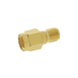 Adaptador de conector SMA Macho a SMA Hembra Inverso, Oro/ Oro/ Teflón.