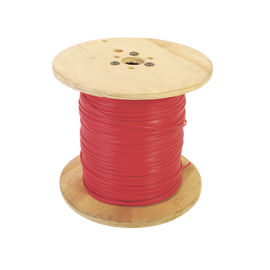 Bobina de alambre de 305 metros, 2 x 14 AWG, tipo FPLR-CL2R, color rojo, para aplicaciones en sistemas de detección de incendio y sistemas de voceo.