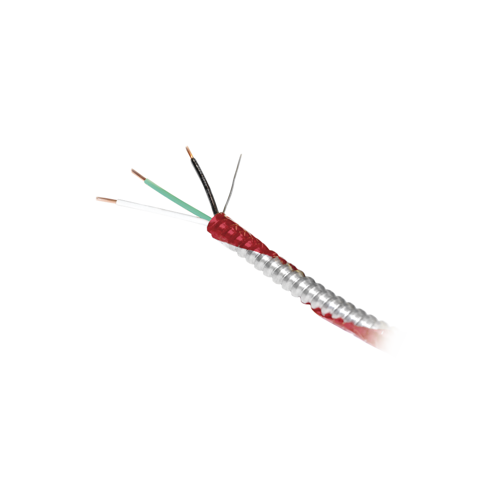 Alambres 16/2 de 250 ft , ( 76.2 metros ) TFN+GRN de Metal  con reborde helicoidal rojo