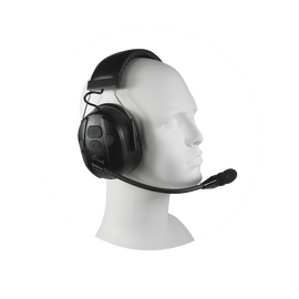 Audífonos inalámbricos Bluetooth con diadema rígida por arriba de la cabeza compatible con adaptadores PRYME BLU, radio y dispositivos bluetooth, con función de PTT y para contestar celulares.