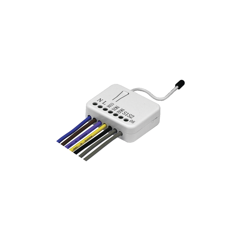 Modulo de relevador con tecnologia inalambrica Z-WAVE, requiere agregarse a un HUB HC7, puede ser un panel de alarma L5210, L7000 con Total Connect