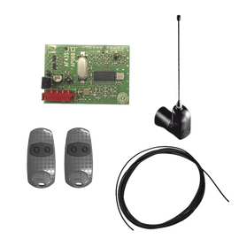 Kit Receptor inalámbrico con antena / Hasta 45M en linea de vista / INCLUYE dos controles  y 3 metros de cable RG58 para la antena