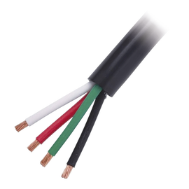 Cable de Uso Rudo 4 Hilos Calibre 16 AWG, Hasta 600 V. Rollo de 100 m.