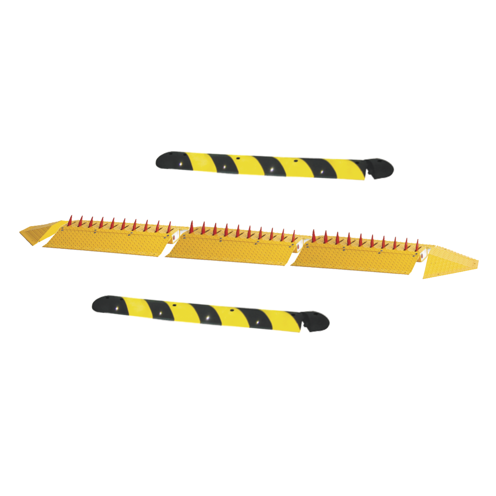 Kit de picos ponchallantas autónomo / Carriles de 3.2 M / No requiere barrera / FACIL INSTALACION / Incluye topes y tornilleria