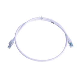 Patch Cord Z-MAX Cat6A S/FTP, CM/LS0H, 3ft, Color Blanco, Versión Bulk (Sin Empaque Individual)