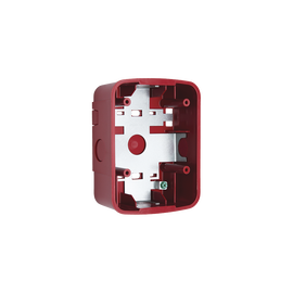 Caja de Montaje en Pared para Bocina y Bocina con Lampara Estroboscopica y para montaje en Techo de Bocinas, Color Rojo
