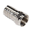 Conector F Macho de Anillo Plegable, Doble Blindaje para cable RG-6, Cuerpo de Bronce Niquelado.