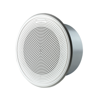 Altavoz de 5 Pulgadas / 0.75 o 1.5 o 3 W @ 70 V / 1.5 o 3 o 6 W @ 100 / Montaje en Techo / con Protector / Construido en Plástico ABS