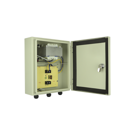Fuente de poder profesional para Domos PTZ de 24 Vca@ 7A, para exterior; voltaje de entrada de 127 Vca.
