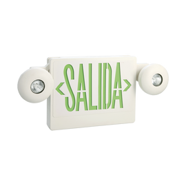 Letrero LED de SALIDA con Luz de Emergencia/Montaje Universal (pared, lateral o Techo)/Batería de Respaldo Incluida