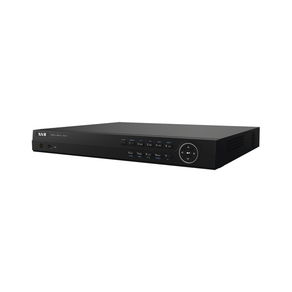16 Channels NVR  / H.265+ / 16 Plug and Play PoE ports / 4K video output/ Up to 8MP recording / 2 HDD Slots
