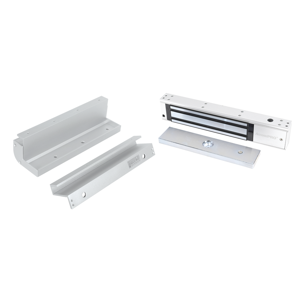 Kit Magnetic Lock 600 lbs with  Bracket for Framelesss Glass Door