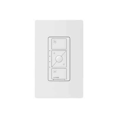 (Caseta Wireless) Control de velocidad inalámbrico para ventilador de techo, un solo polo.