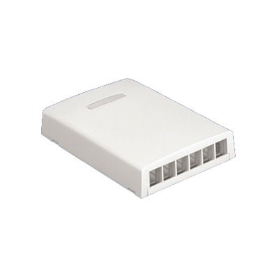 Caja de montaje en superficie para 6 módulos - Blanco Caja de montaje en superficie para 6 módulos - Blanco
