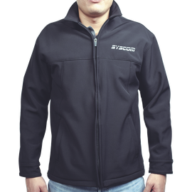 Elegante Chamarra para Caballero Color Negro Fabricada en Poliéster Dry Fit Impermeable