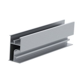 Riel 3 para montaje de módulos fotovoltaicos de aluminio anodizado de 4400mm.