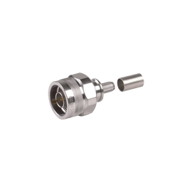 Conector N Macho Plegable con Pin Cautivo para cables RG8X, LMR240, 9258.