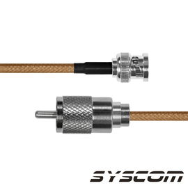 Cable RG142,con conductores BNC Macho / UHF Macho. Cable RG142,con conductores BNC Macho / UHF Macho.